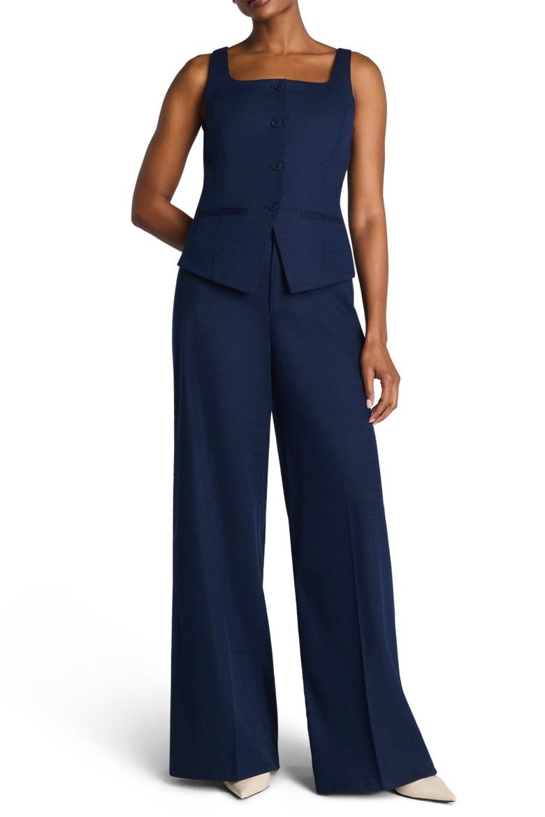 Button-Down Vest, Alternate, color, TIMELESS NAVY