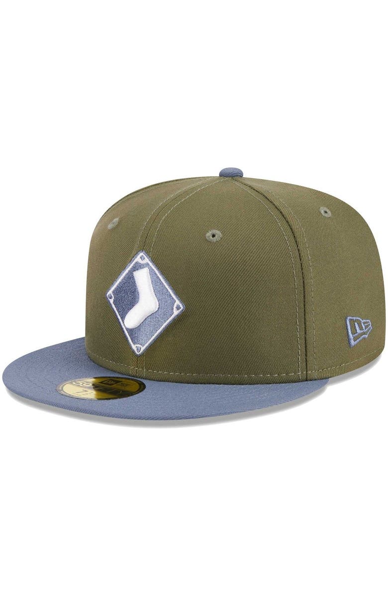 New Era Men's New Era Olive/Blue Chicago White Sox 59FIFTY Fitted Hat, Alternate, color, Olive