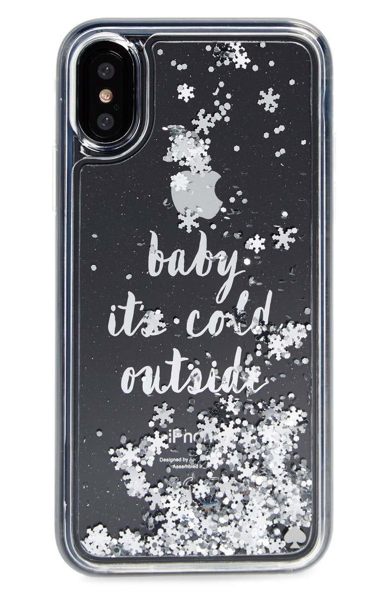 Kate Spade New York baby it's cold outside iPhone X case, Main, color,