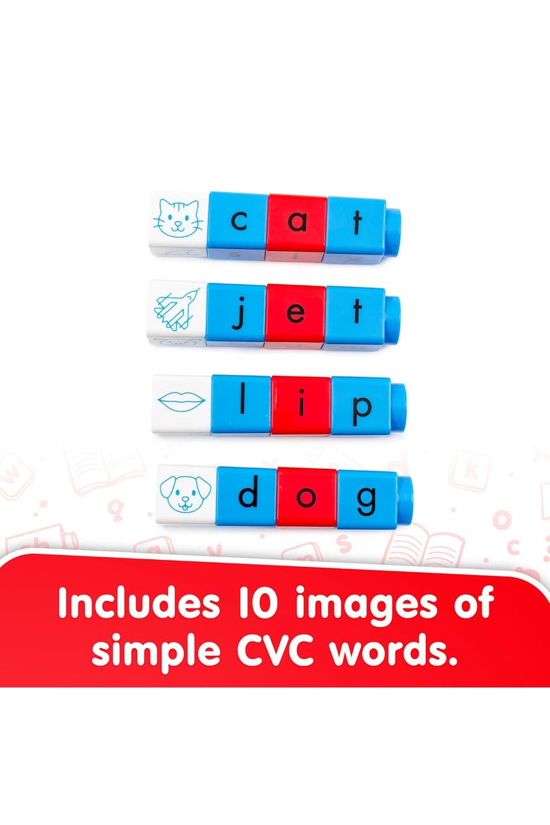 Phonics Cvc Blox Set, 70 Colorcoded Blocks, Alternate, color, Multicolored