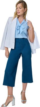 Jessica London Sculpt Fit Wide-Leg Crop Jeans