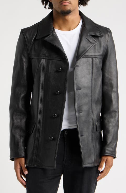 Backstage Leather Car Coat