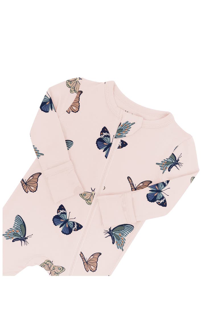 Blush Butterfly Zip-Up Romper, Alternate, color, BLUSH BUTTERFLY