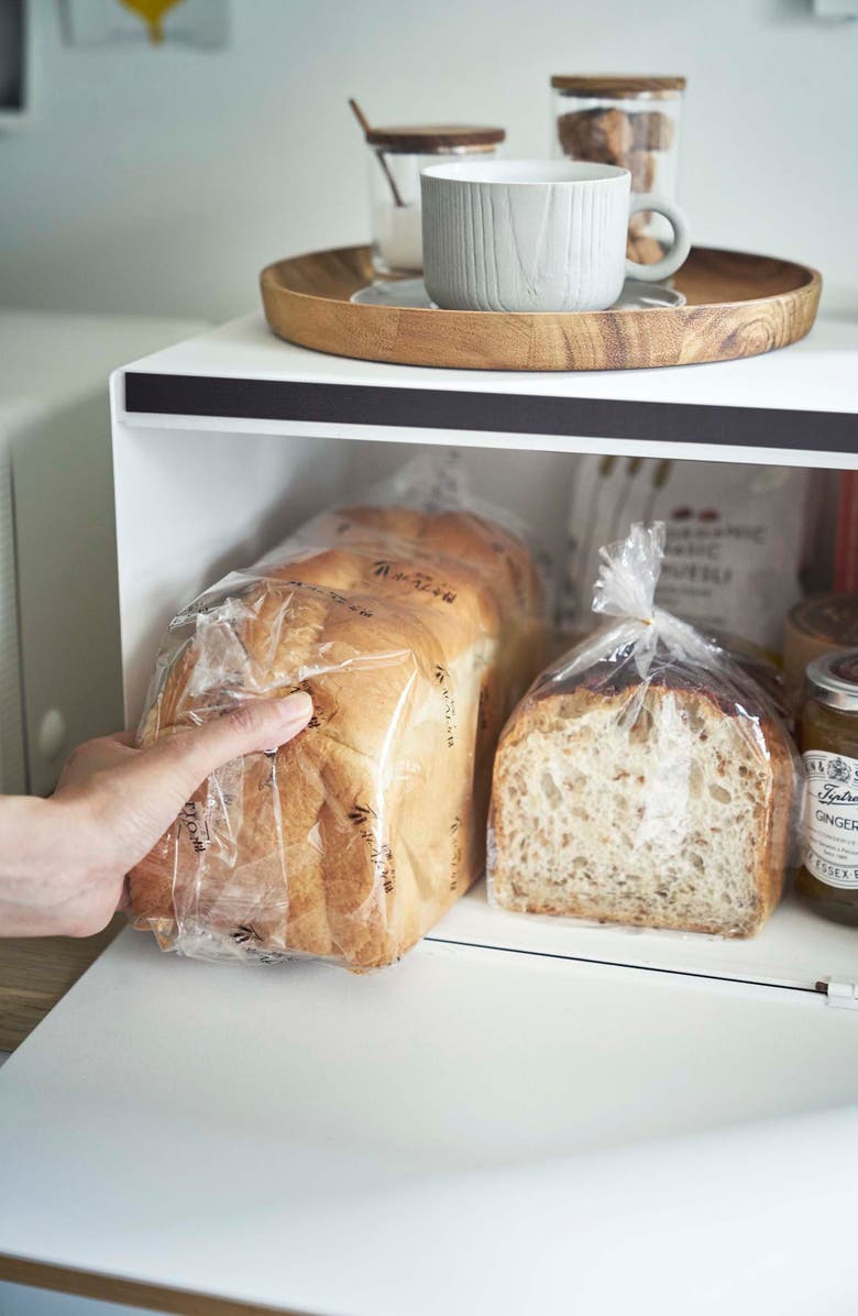 Yamazaki Tosca Bread Box, Alternate, color, White