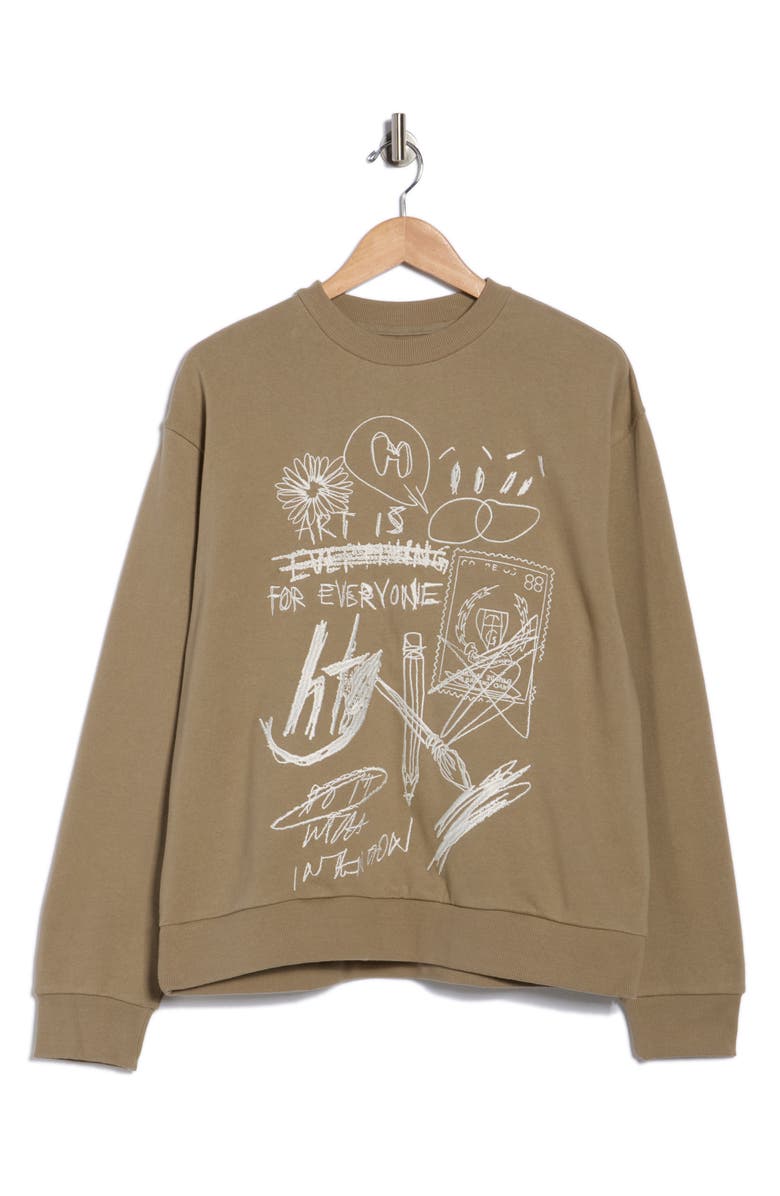 HONOR THE GIFT Quick Sketch Crewneck Sweatshirt, Main, color,