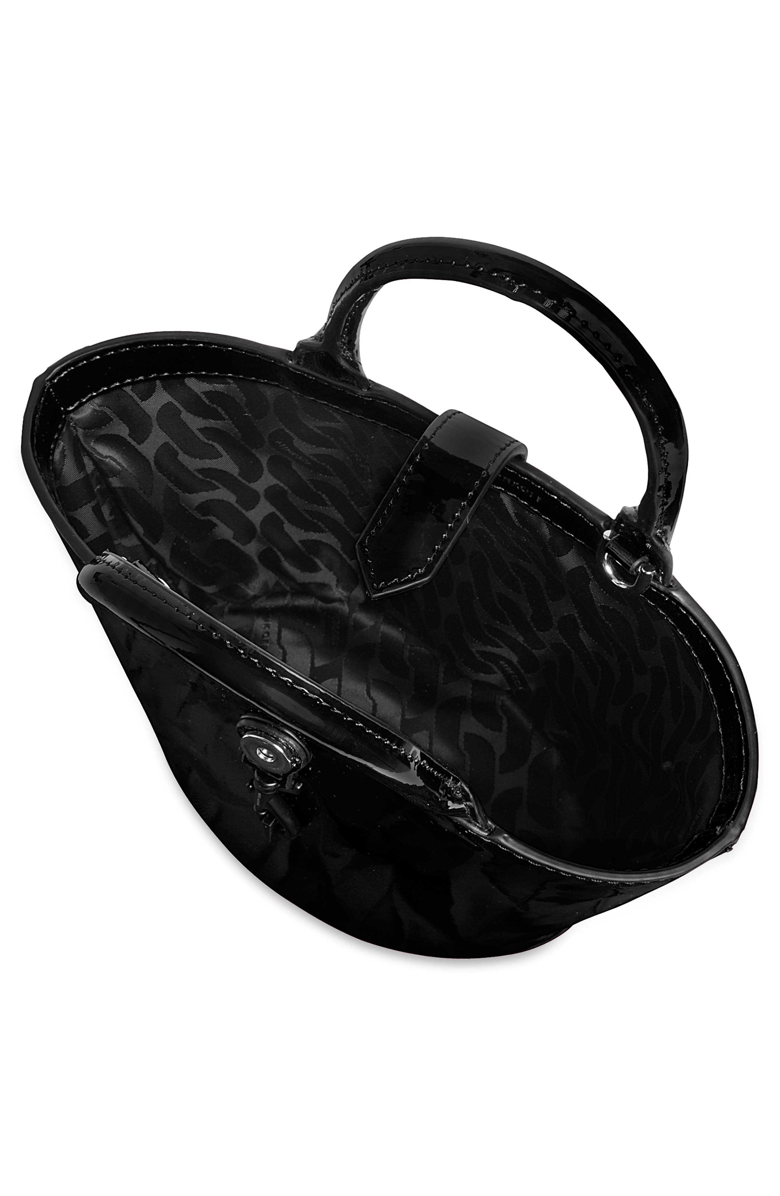 Rebecca Minkoff Micro Megan Fan Faux Leather Tote, Alternate, color, 