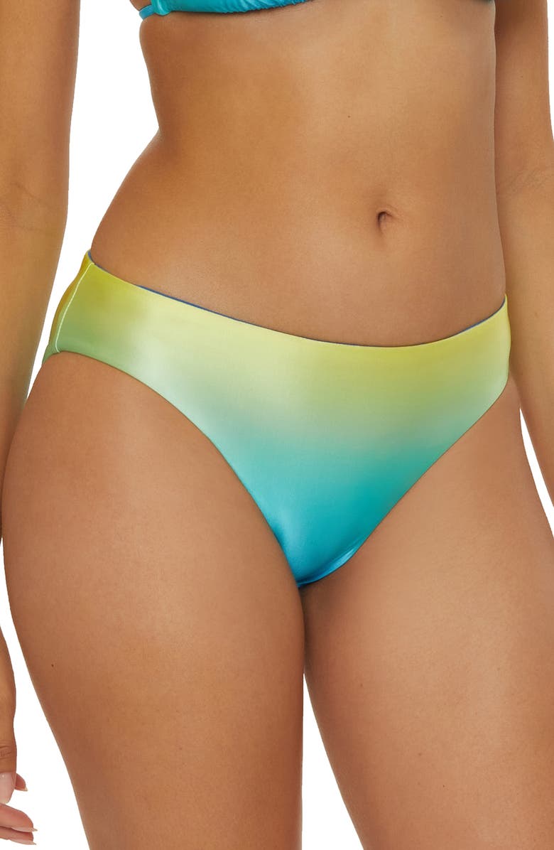 Trina Turk West Palm Reversible Hipster Bikini Bottoms, Alternate, color, Blue Multi