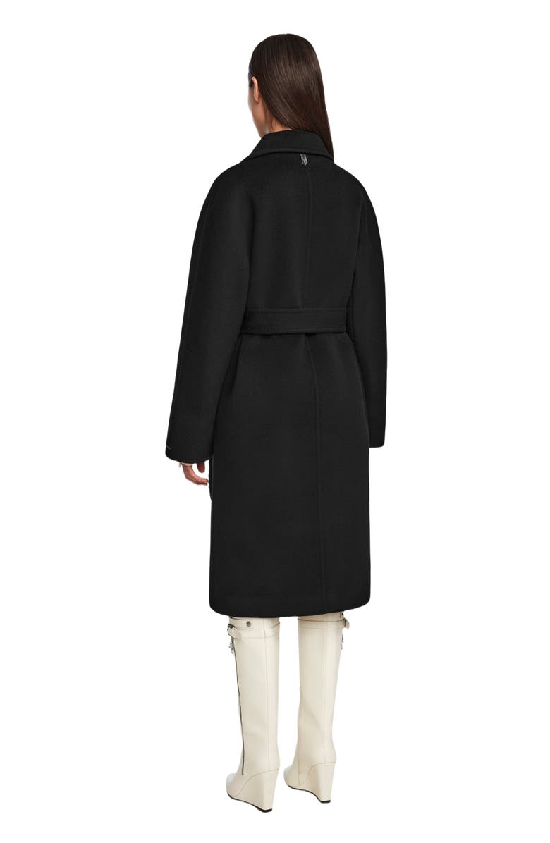 Rudsak KOURT W Women
s Double Breasted Wool Coat in Espresso, Alternate, color, Black