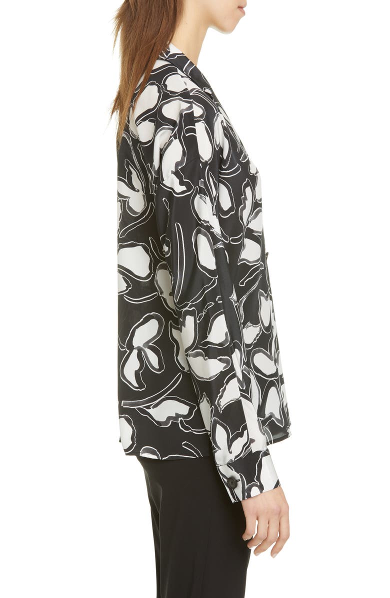 Lafayette 148 New York Mariabella Floral Silk Blouse, Alternate, color,