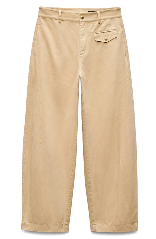 Rag & Bone Renata Straight Leg Pants In Beige