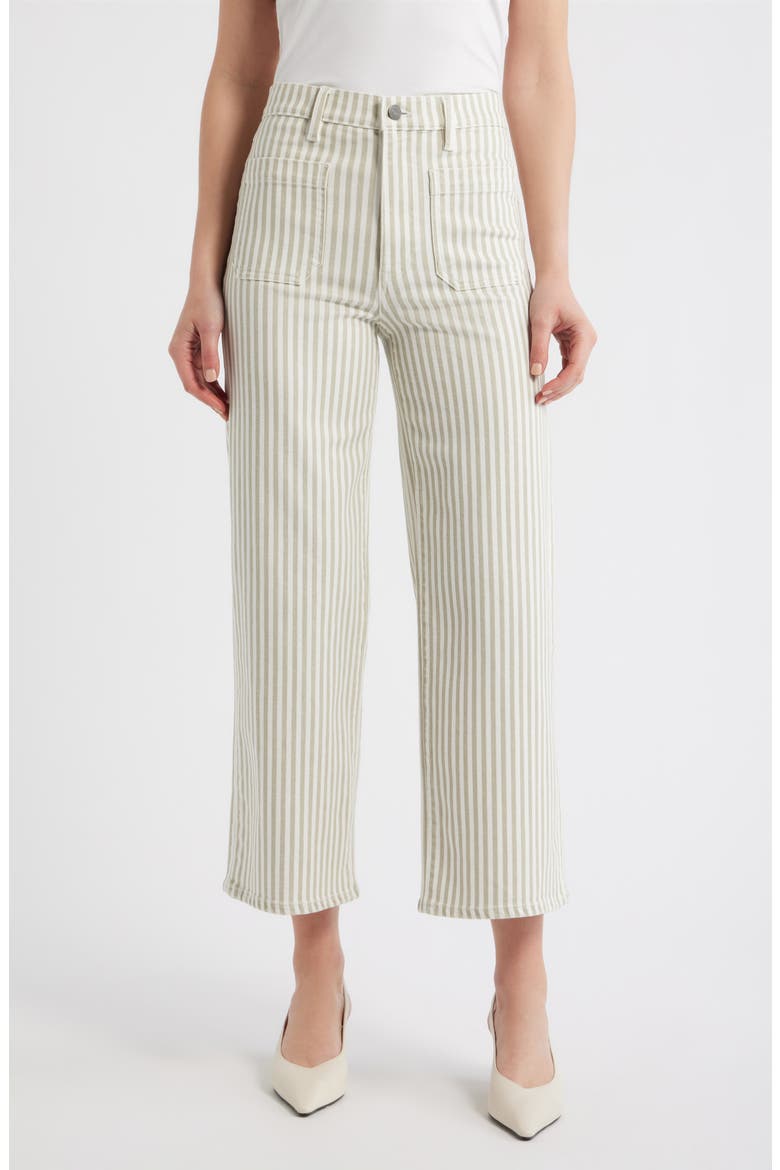 The Anchor High Waist Wide Leg Jeans, Main, color, FLAX STRIPE