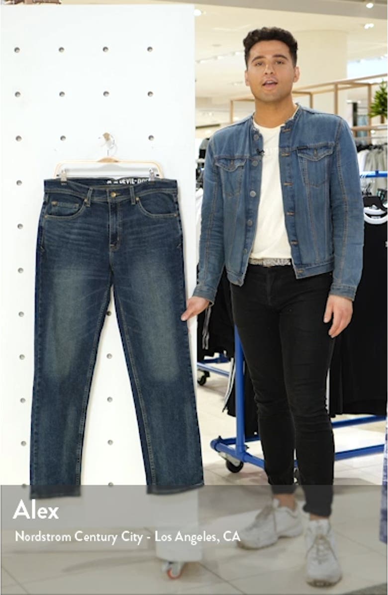 Straight Leg Performance Stretch Jeans, sales video thumbnail