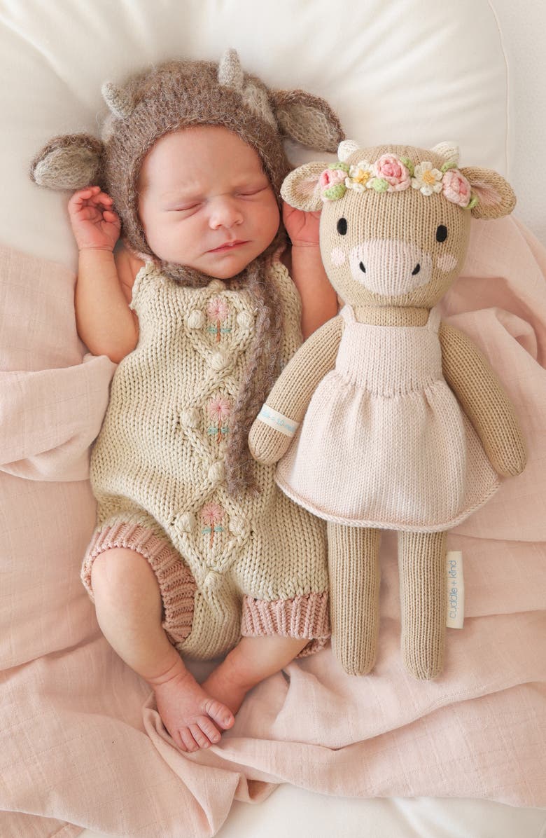 cuddle+kind Amelia the Cow Stuffed Animal, Alternate, color, Pink