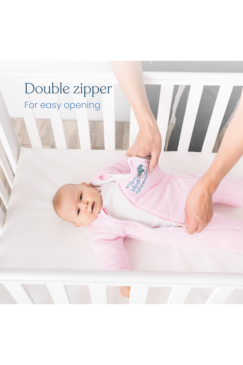 100% Cotton Magic Sleepsuit, Alternate, color, Pink