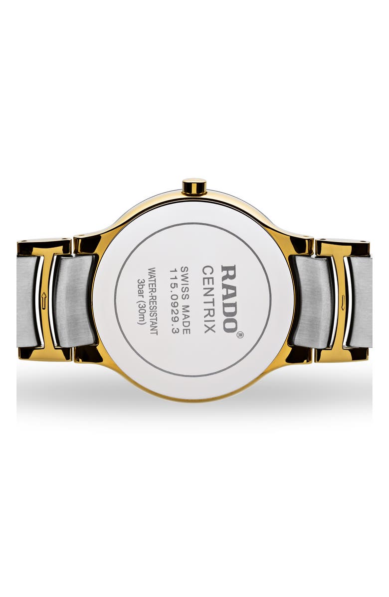 RADO Centrix Bracelet Watch, 38mm, Alternate, color, 