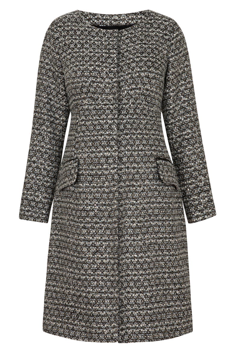 Verity Boucle Maternity Coat, Main, color, SNOW FOREST