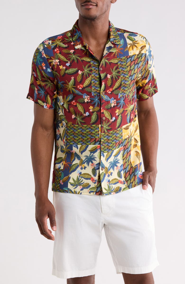 Raga Man Print Button-Up Shirt, Main, color,