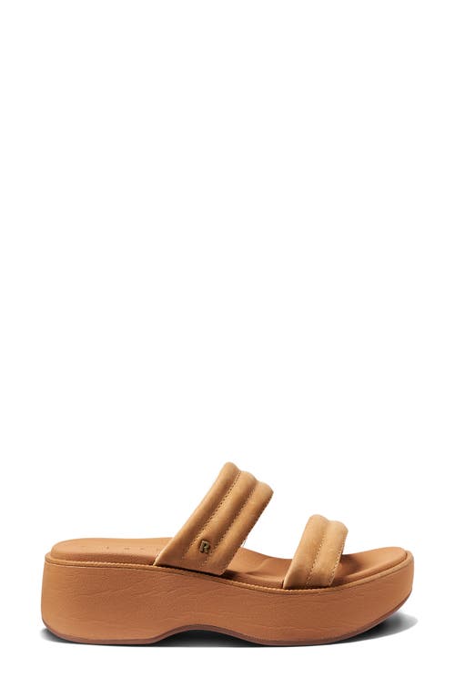 Reef Lofty Lux Hi Platform Slide Sandal In Brown