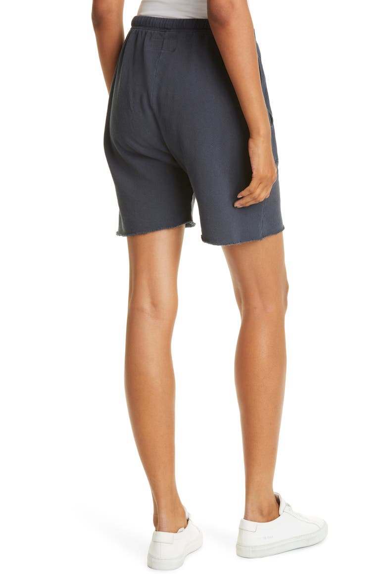 The Patch Pocket Cotton Sweat Shorts, Alternate, color, DARK NAVY