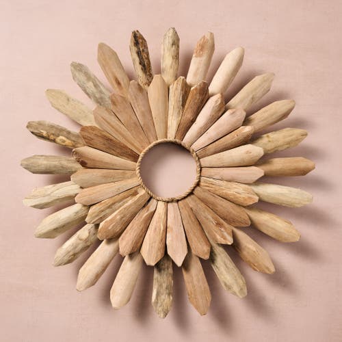 Ten Thousand Villages Malaki Daisy Driftwood Wall Hanging in Brown  product