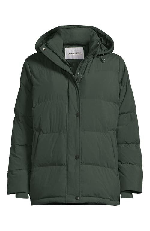 Lands' End Wide Channel 600 Down Puffer Jacket In Green