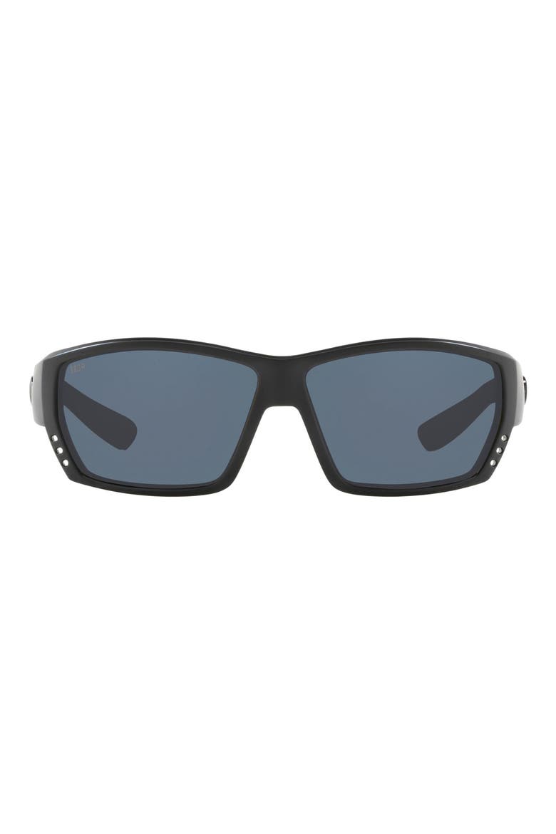 62mm Polarized Sunglasses, Main, color, BLACK
