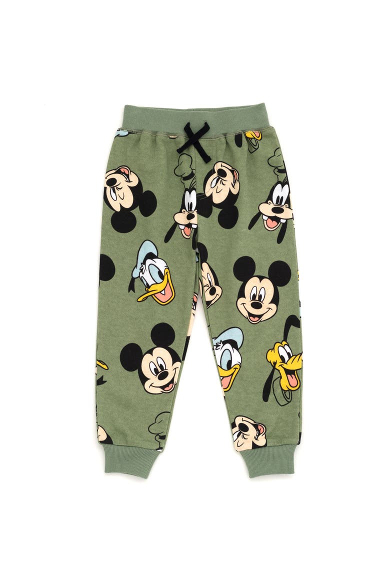 Mickey Mouse Fleece Sweatshirt and Jogger Pants 2-Piece Set, Alternate, color, Mickey Friends Green