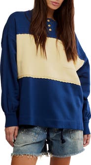 Free People Strawberry Colorblock Sweatshirt