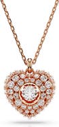 Swarovski Idyllia Crystal, Faux Pearl & Cubic Zirconia Heart Pendant Necklace