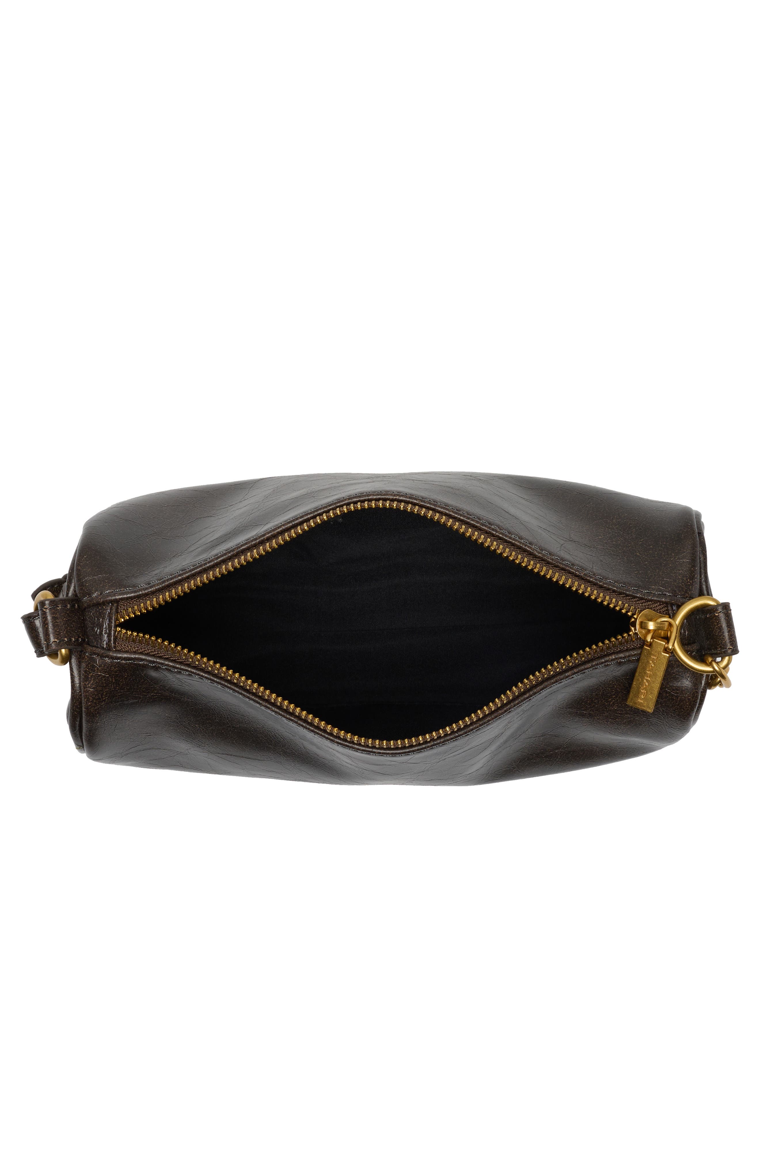 Sloan Faux Leather Barrel Shoulder Bag, Alternate, color, COCOA