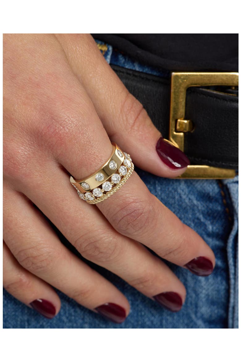 Ashley Venice Set of 3 Rings, Alternate, color, GOLD-WHITE