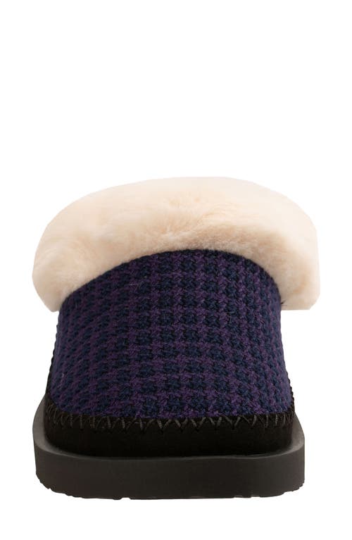 Revitalign Aspen Nordic Orthotic Faux Fur Lined Slippers In Blue