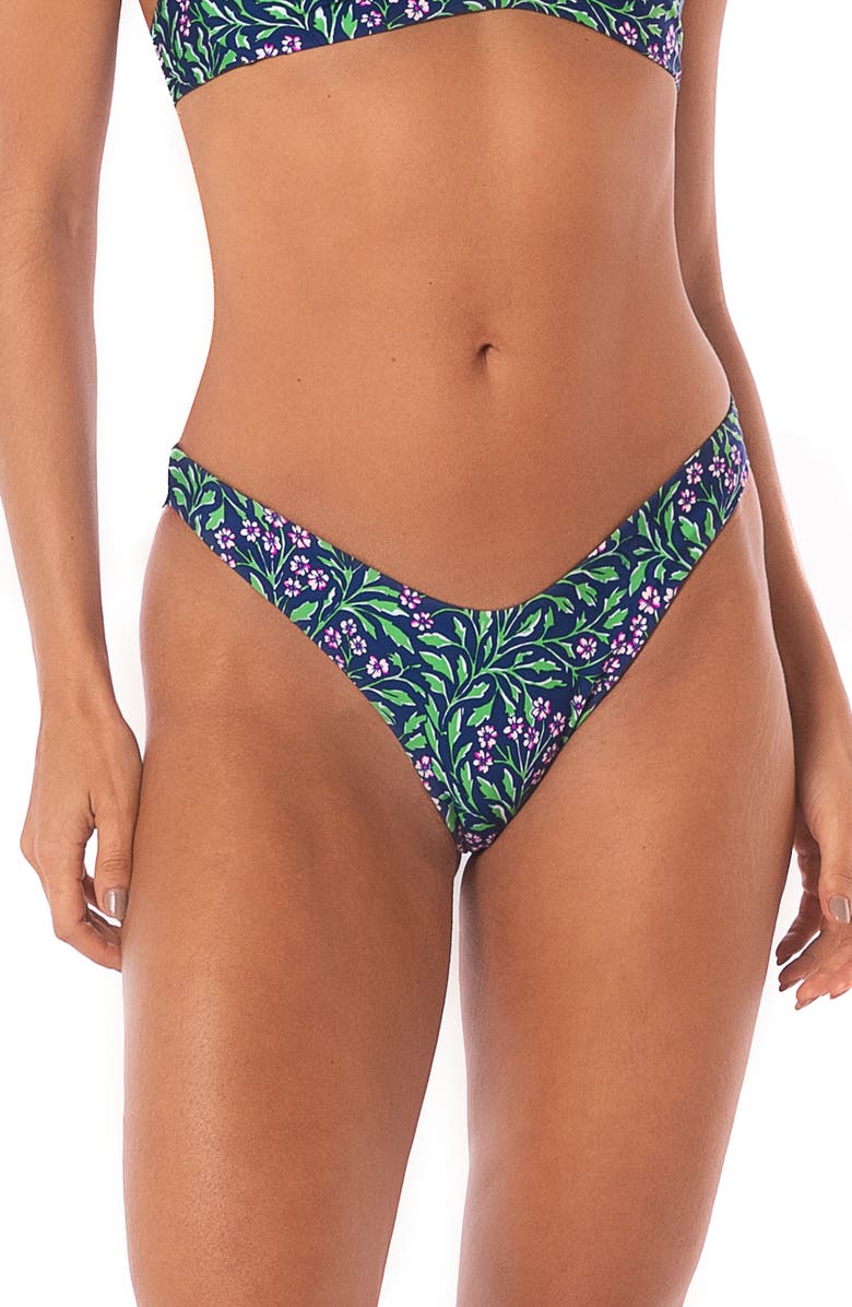 Maaji Water Rose Sublimity Reversible Bikini Bottoms, Main, color, 