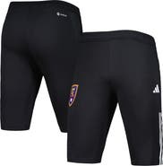 adidas Men's adidas Black Real Salt Lake 2023 On-Field Training AEROREADY Half Pants