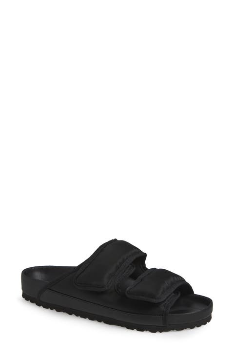 Arizona Black Cozy Nylon Sandal (Women)