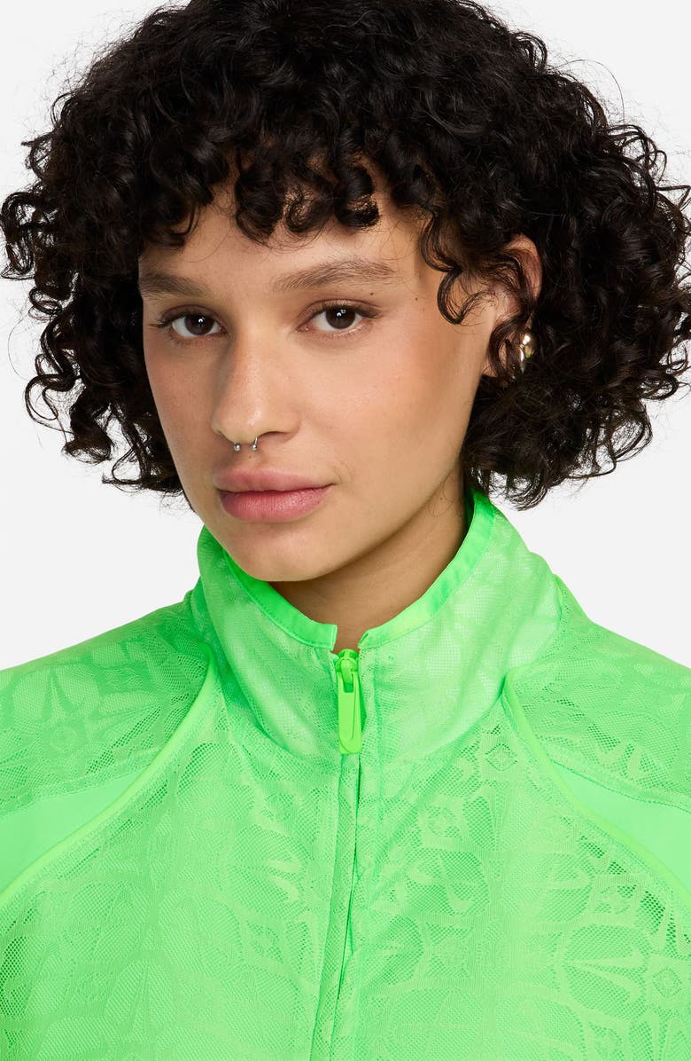 Nike Sportswear Street Lace Track Jacket, Alternate, color, Green Strike/ Black