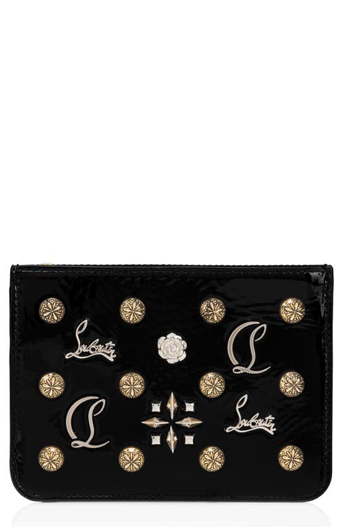 CHRISTIAN LOUBOUTIN CHRISTIAN LOUBOUTIN PALOMA LA BELLE LEATHER KEY CARD CASE 