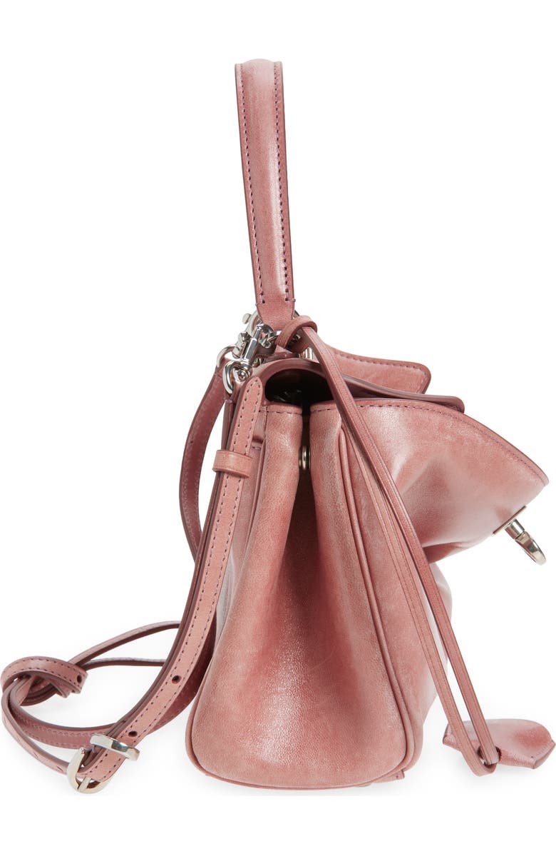 Balenciaga Mini Rodeo Lambskin Leather Top Handle Bag, Alternate, color, Rose Quartz