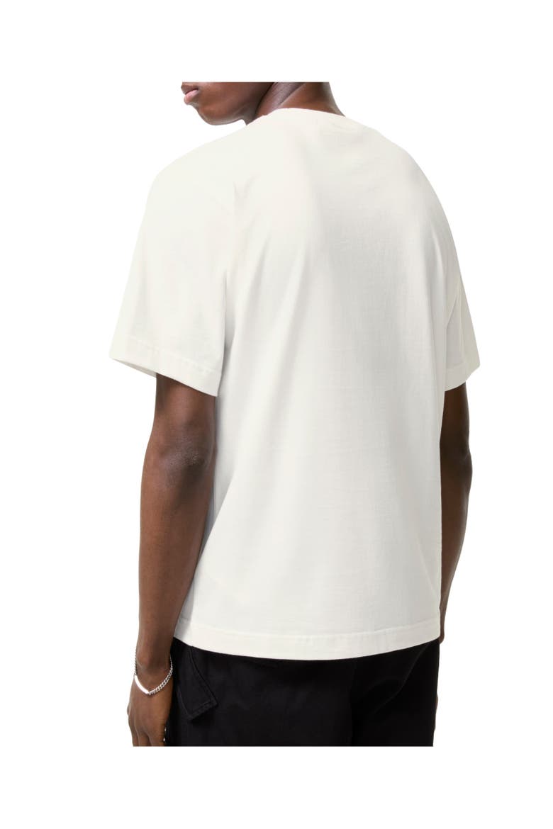 Check Flag Cotton T-shirt, Alternate, color, Chalk white