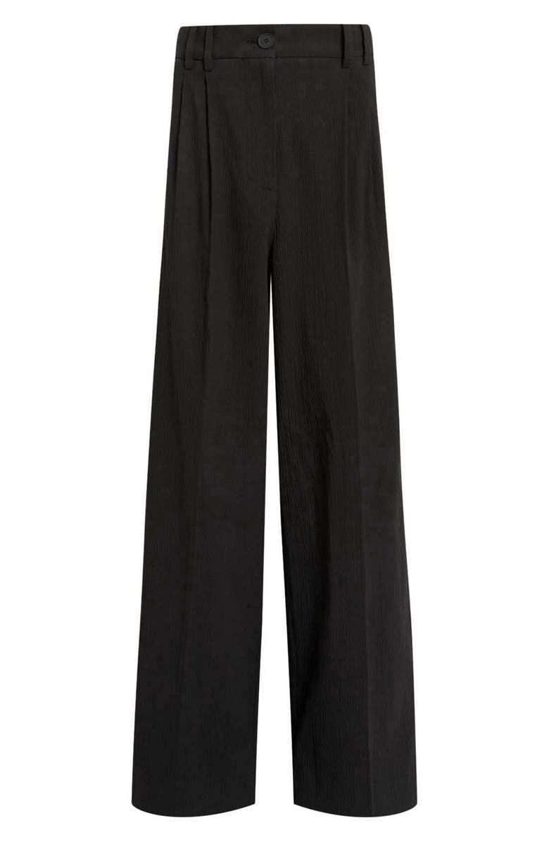 AllSaints Essen Stretch Cotton Pants, Alternate, color, Black