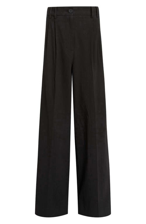 Allsaints Essen Stretch Cotton Pants In Black