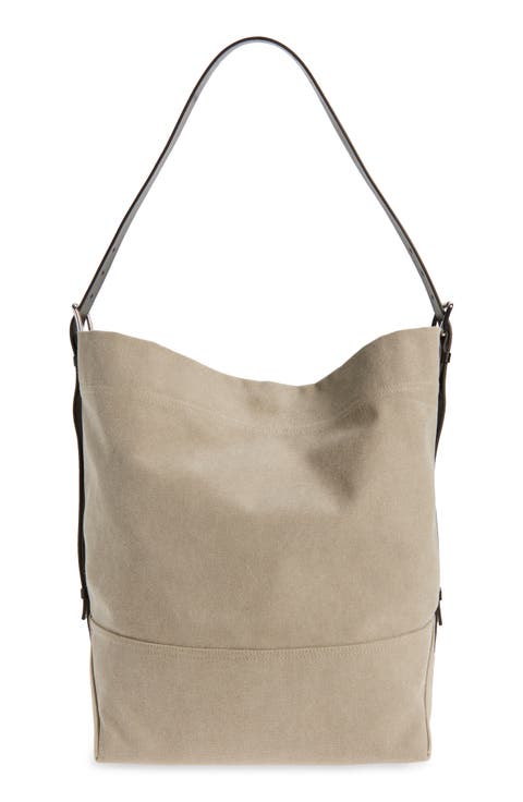 Belted Canvas Tote