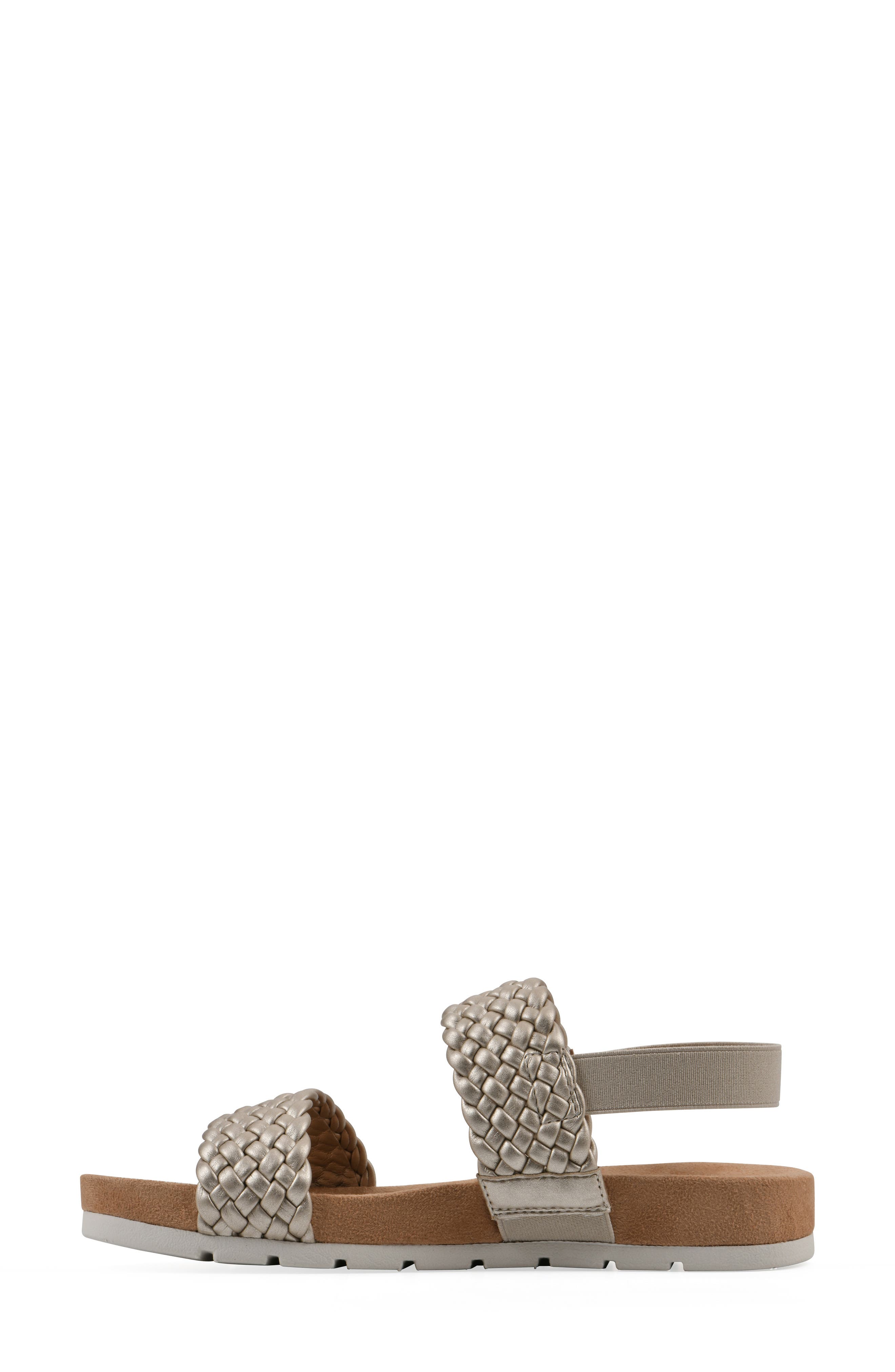 CLIFFS BY WHITE MOUNTAIN Treat Slingback Sandal, Alternate, color, Platino Metallic Smooth