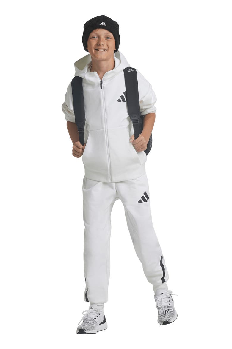 Kids' Z.N.E. Joggers, Alternate, color, WHITE/ BLACK