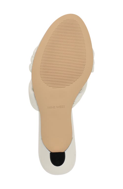 Nine West Norene Knotted Strap Sandal In White