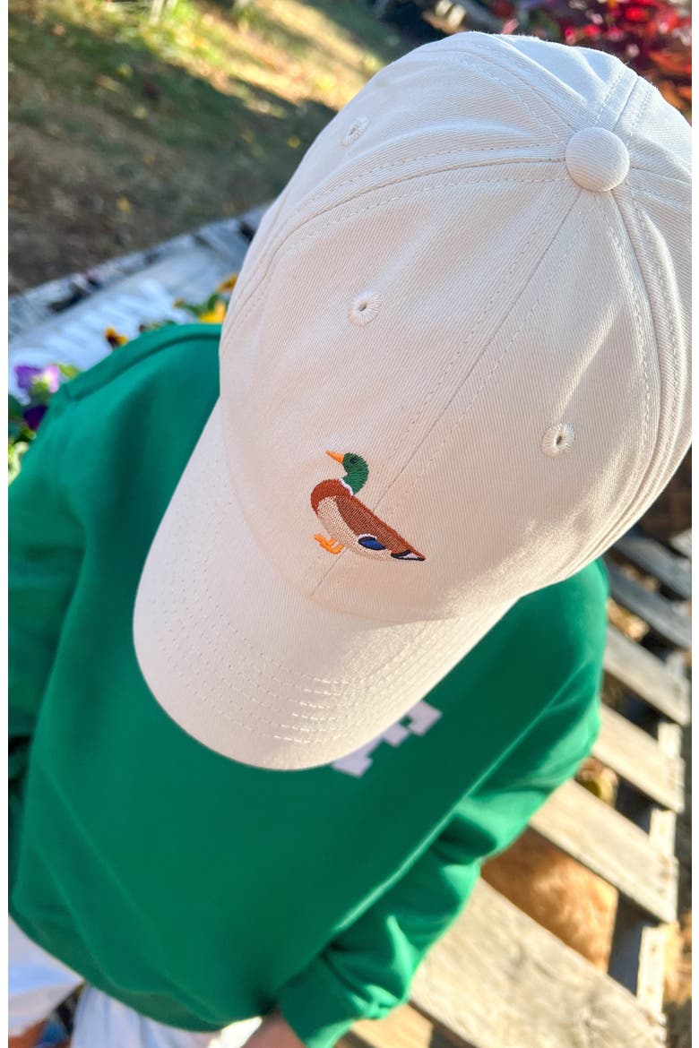 Mallard Duck Twill Baseball Hat, Alternate, color, Khaki