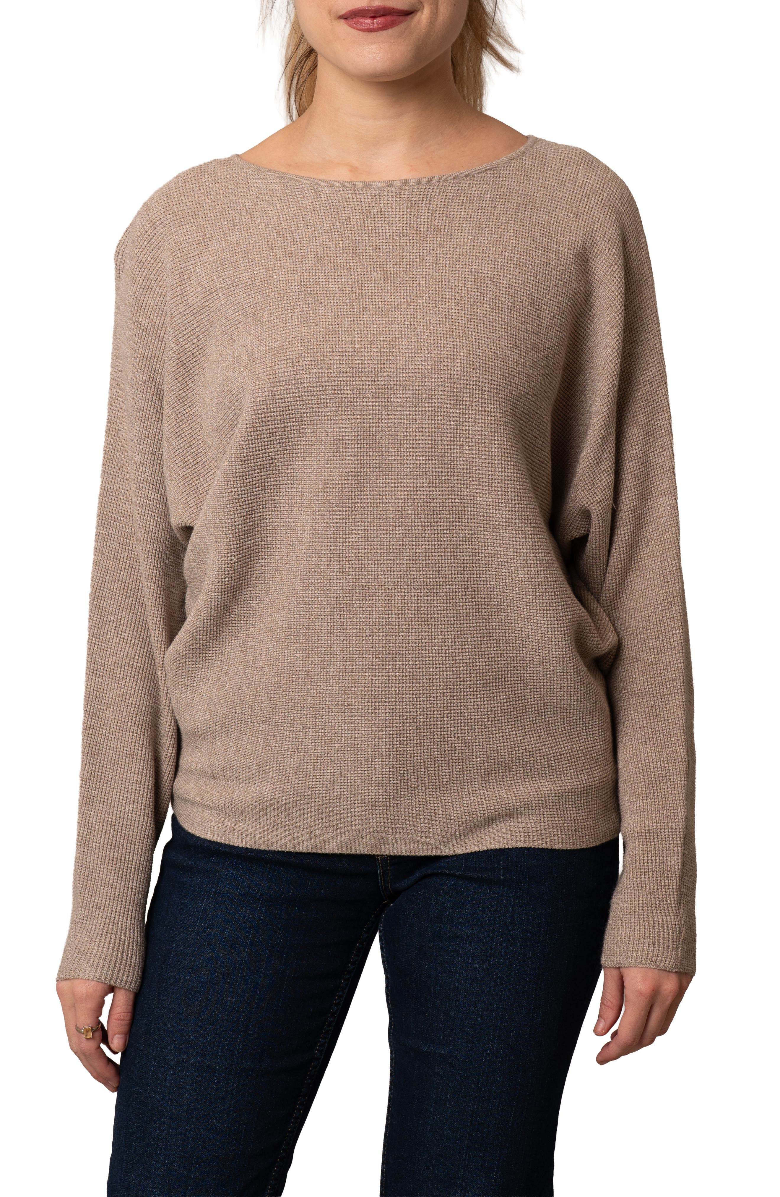CYRUS Yummy Dolman Waffle Knit Sweater