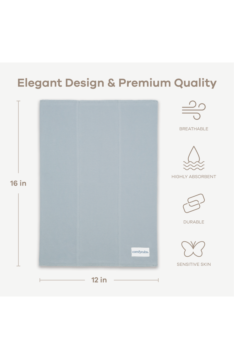 Comfy Cubs Cotton Burp Cloths - Pack of 10, Alternate, color, Multi Boy