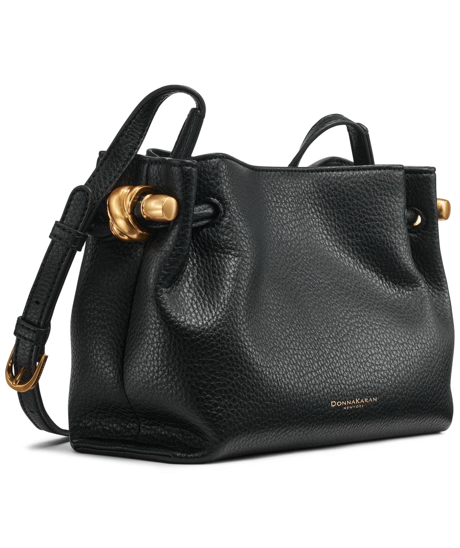 Donna Karan New York Cashmere Crossbody Bag, Alternate, color, Black/Gold