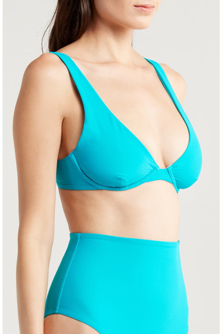 Gracie Underwire Bikini Top, Alternate, color, CARIBBEAN